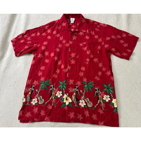 Bill Robinson “Hula Girl” 100% Rayon Hawiian men’s shirt. - Picture 10 of 11